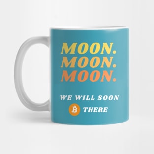 Bitcoin to the moon Mug